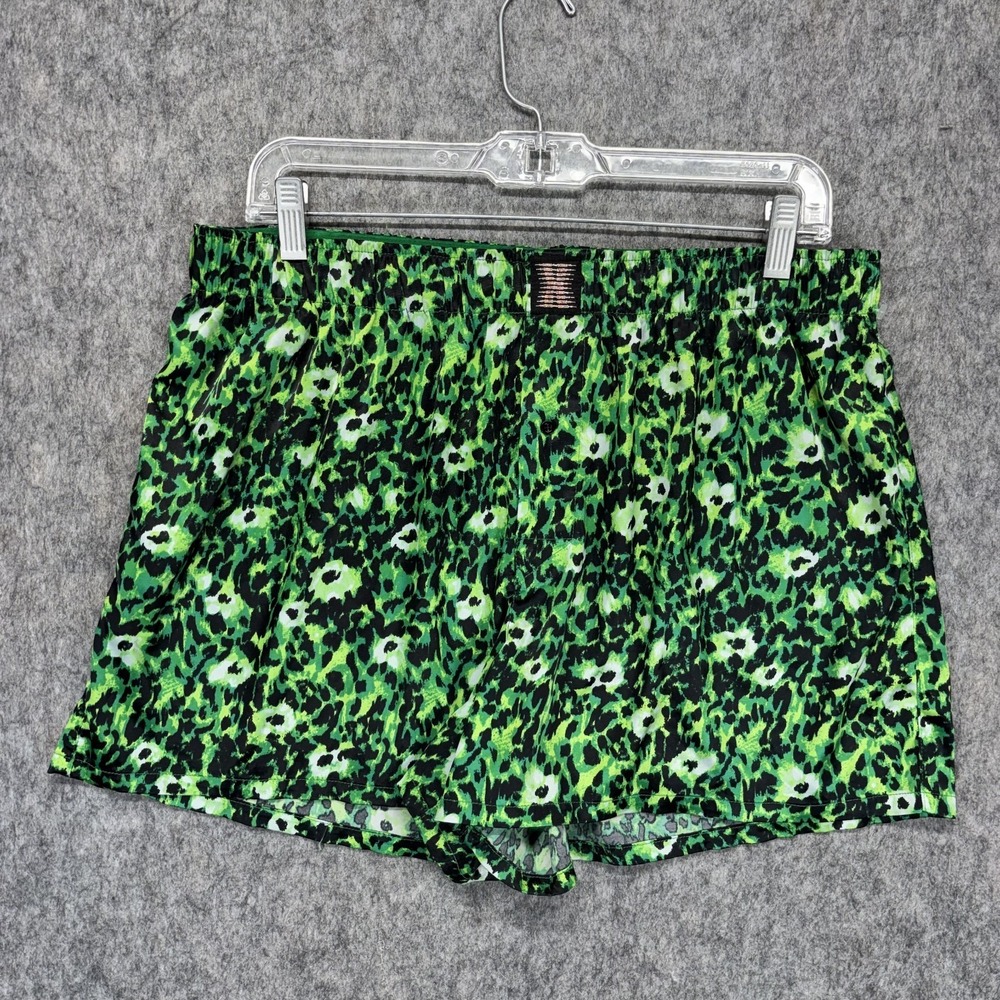 Savage Fenty Boxer Shorts Unisex Large Green Elastic‎ Waist Comfy Lounge Green